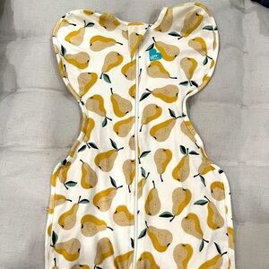 love to dream swaddle in pear print